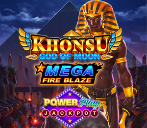 Mega Fire Blaze™: Khonsu God Of Moon™ Powerplay Jackpot™
